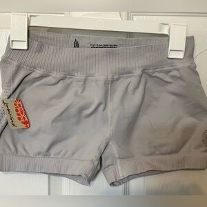 NEW Free People Movement Ice Grey Boy shorts M-L